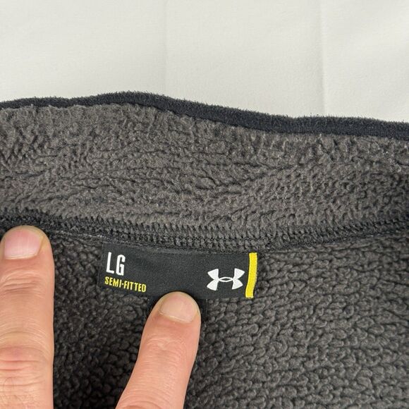 Under Armour Fleece Lined Large Semi-Fitted Womens Jacket - Black with Gray 2011 - Picture 6 of 16